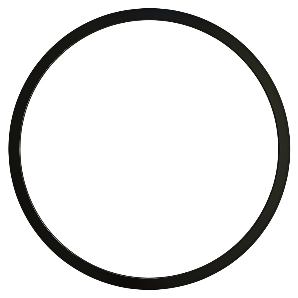 Kruhový rám čierny