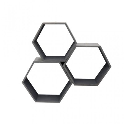 šesť uholník hexagon čierny bez dna