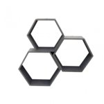 šesť uholník hexagon čierny bez dna