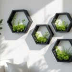 Hexagónový rám čierny 4015 - výška 40 mm