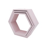 hexagon polica šesť uholník staroružová