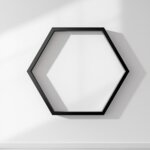 Hexagónový rám čierny 4015 - výška 40 mm